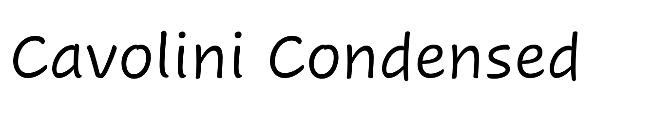 Cavolini Condensed